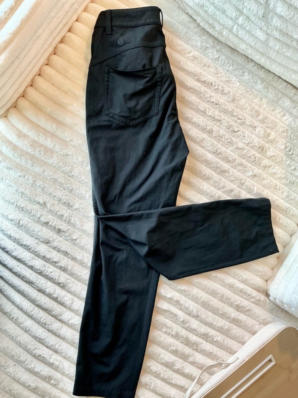 Lululemon Straight Leg Pants Black High Rise Office Golf Size 4